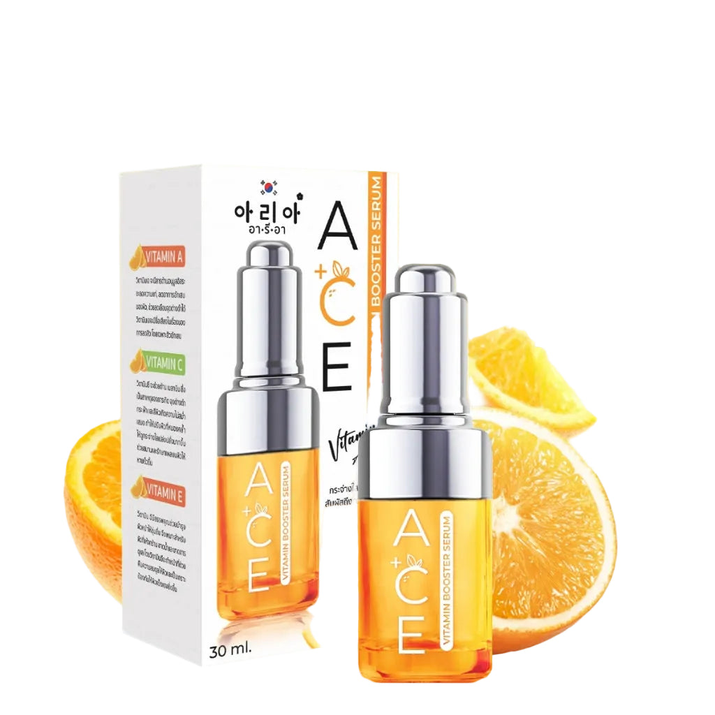 Aria ACE Vitamin Booster Serum with Vitamins A, C & E, 30ml