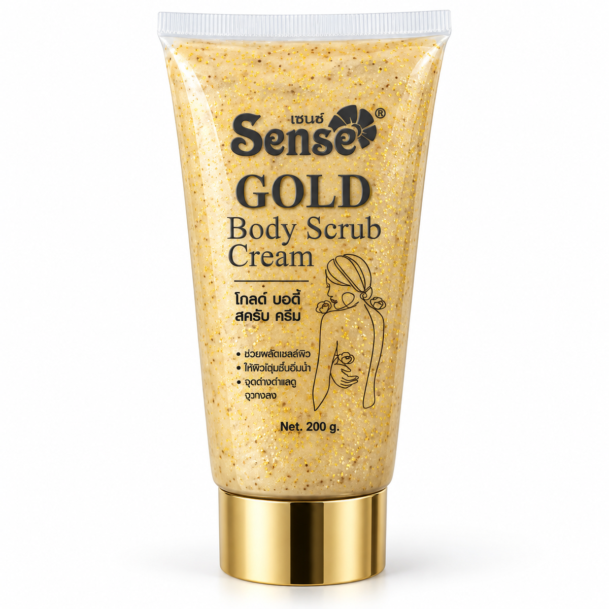 Sense Gold Body Scrub Cream, 200g