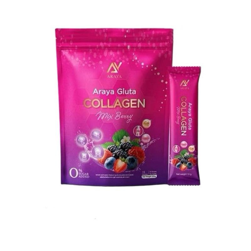 Araya Gluta Collagen Mix Berry ShopyThai Araya Gluta Collagen Mix Berry ShopyThai