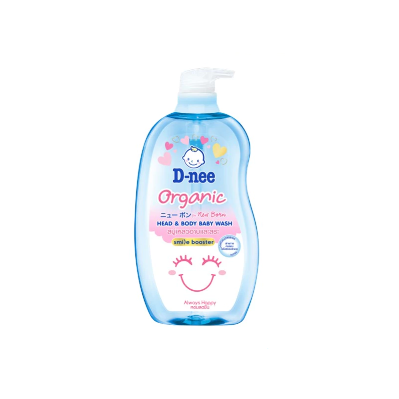 D-nee Organic For Newborn Head & Body Baby Wash, 380 ml