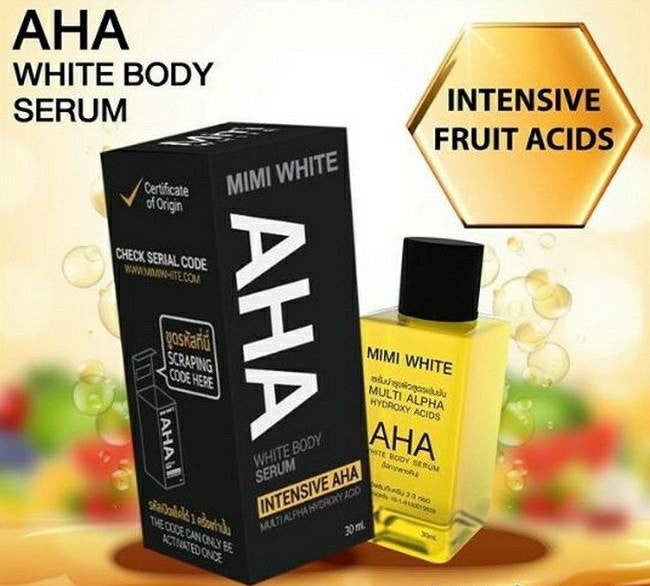 Mimi White Intensive AHA Body Serum, 30ml