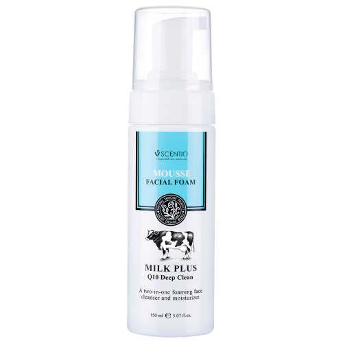 Scentio Milk Plus Whitening Q10 Deep Clean Mousse Facial Foam, 30 ml