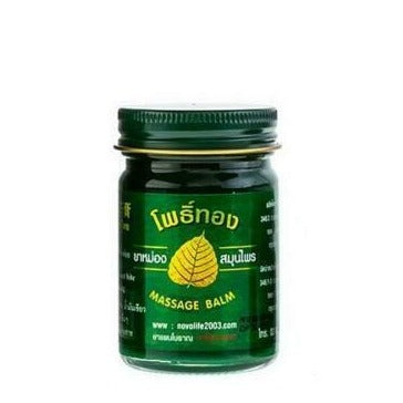 Pho Tong Thai Herbal Green Cooling Massage Balm, 50g