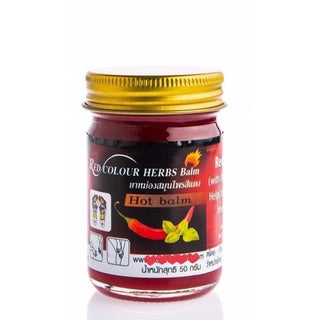 Red Colour Herbs Hot Balm  (50g)