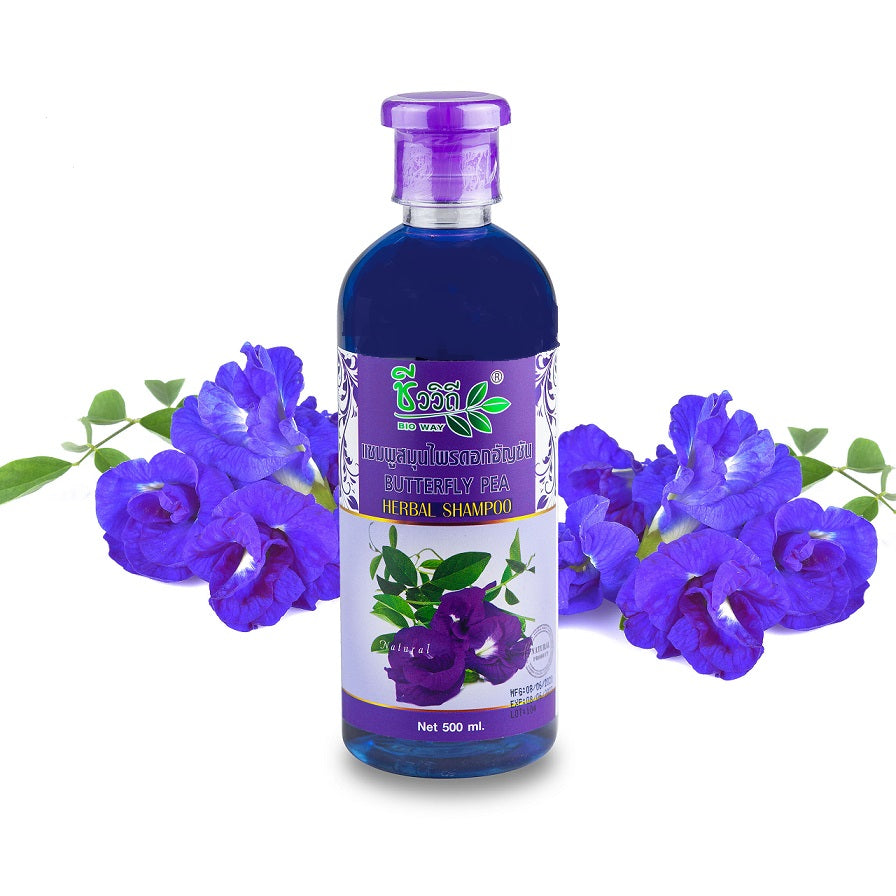Bio Way Butterfly Pea Natural Herbal Shampoo, 500 ml