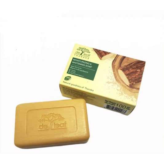 De Leaf Thanaka Moisturizing & Whitening Soap (100g)