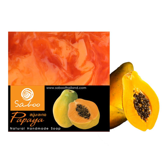 Saboo Natural Soap - Papaya, 100g