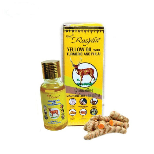 Isme Rasyan Yellow Oil with Turmeric and Phlai, 50ml