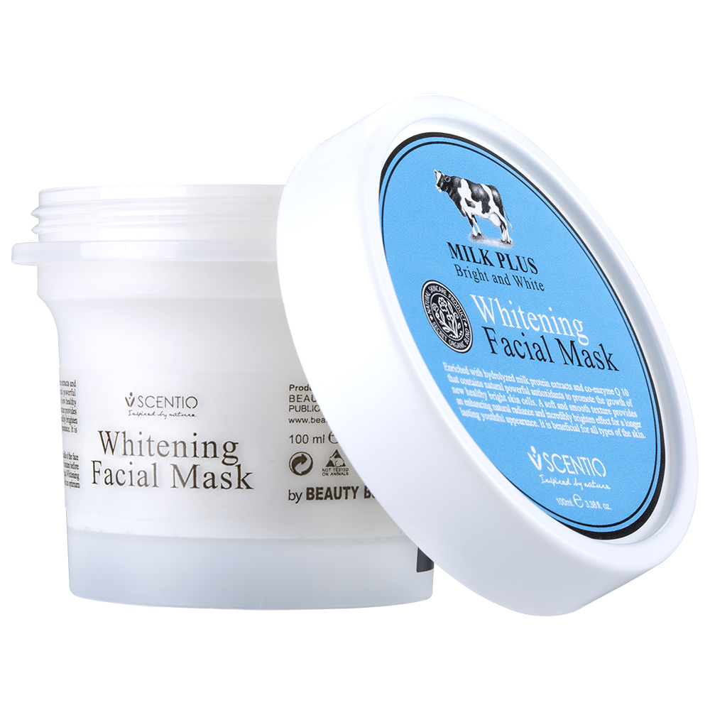 Scentio Milk Plus Whitening Q10 Facial Mask, 100 ml