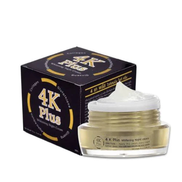 4K Plus Whitening Night Cream, 20g