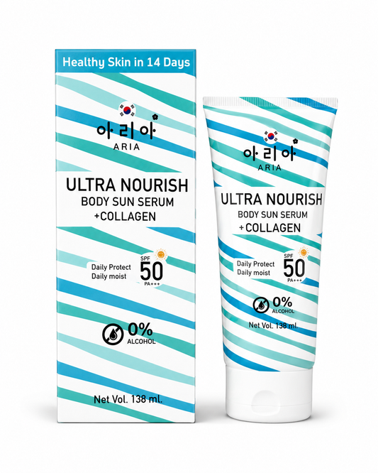 ARIA Ultra Nourish Body Sun Serum + Collagen SPF50 PA++++ 138 ml