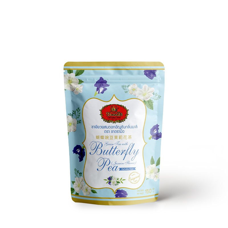 Chatramue Brand Jasmine Butterfly Pea Tea, 150g – ShopyThai