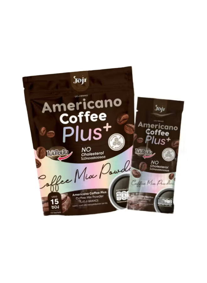Joji Americano Coffee Plus Coffee Mix Powder, 15 Sachets
