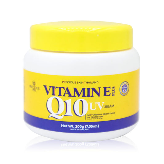 Precious Skin Thailand Vitamin E Plus Q10 UV Body Cream, 200g