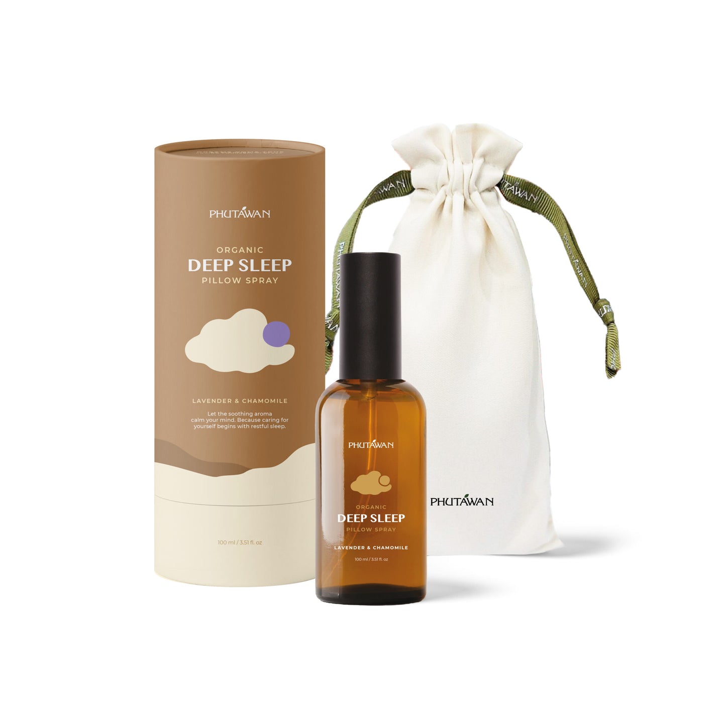 Phutawan Organic Deep Sleep Pillow Spray (100 ml)