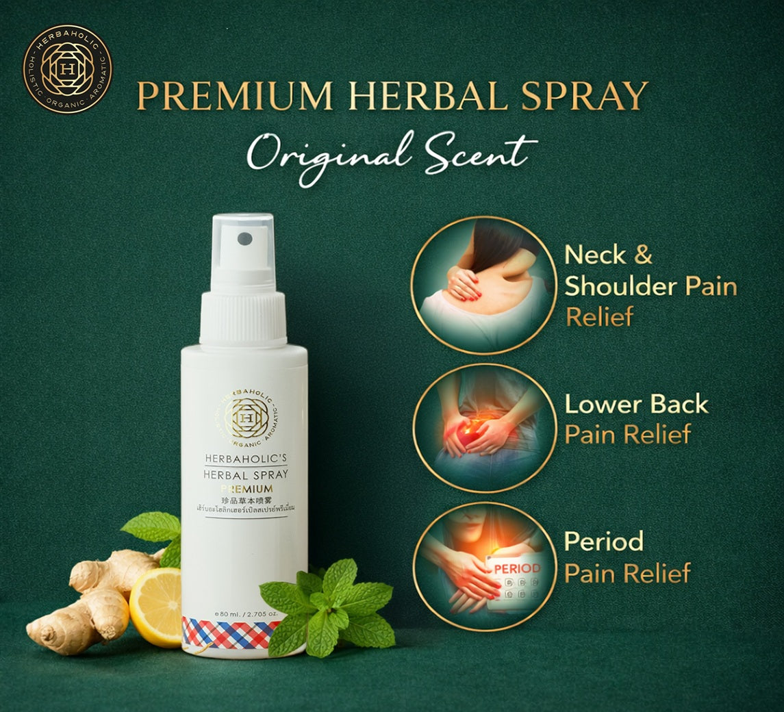 Herbaholic's Pain Relief Herbal Spray, 80 ml