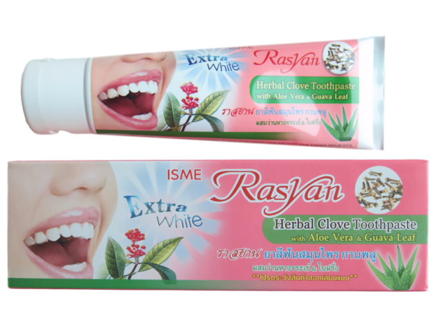 Isme Rasyan Herbal Clove Toothpaste  with Aloe Vera & Guava Leaf, 100g