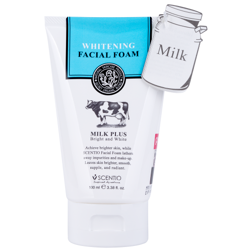 Scentio Milk Plus Whitening Q10 Facial Foam (100 ml)