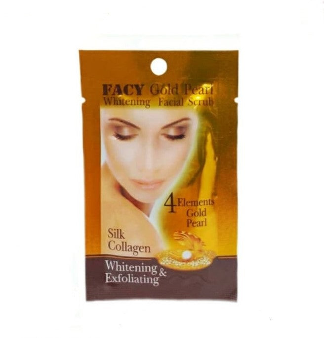 Facy Gold Pearl Whitening Facial Scrub (10g)