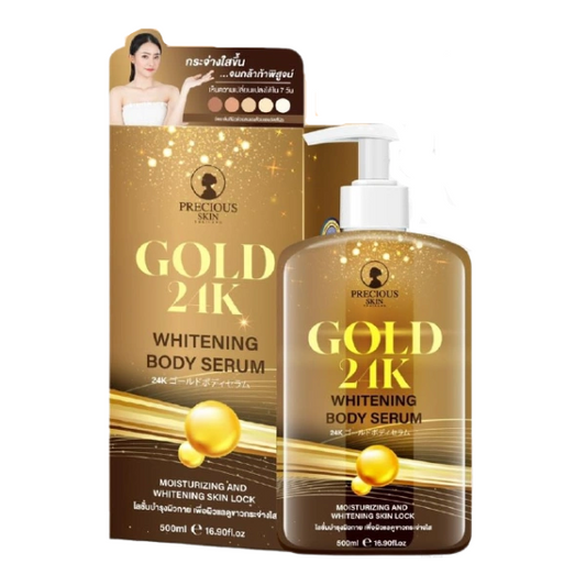 Precious Skin Thailand Gold 24K Whitening Body Serum, 500ml