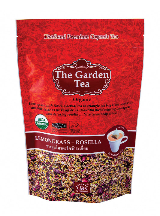 Suwirun The Garden Tea Lemongrass-Rosella (25 teabags x 2g)