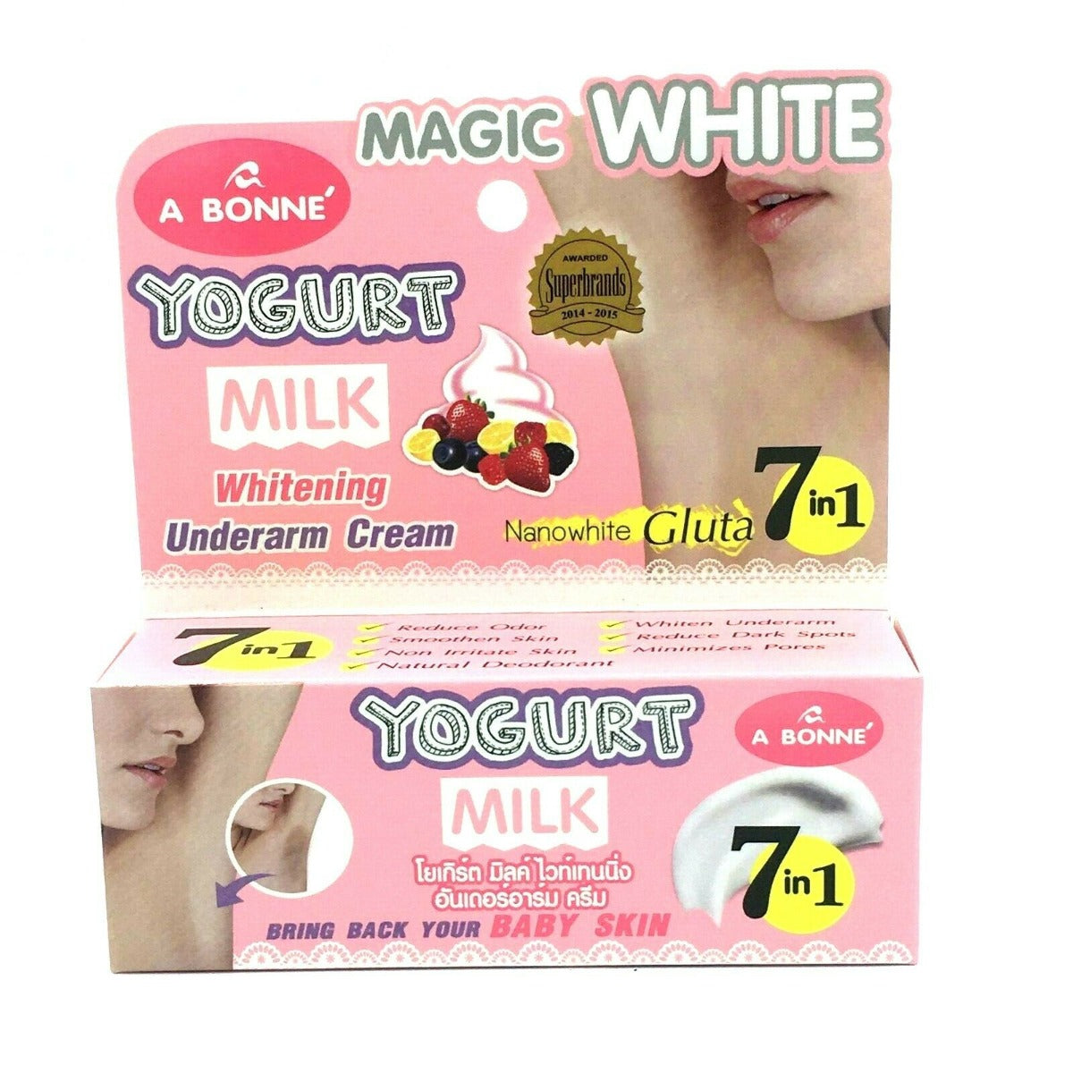 A Bonne Magic White Yogurt Milk Whitening Underarm Cream, 30g