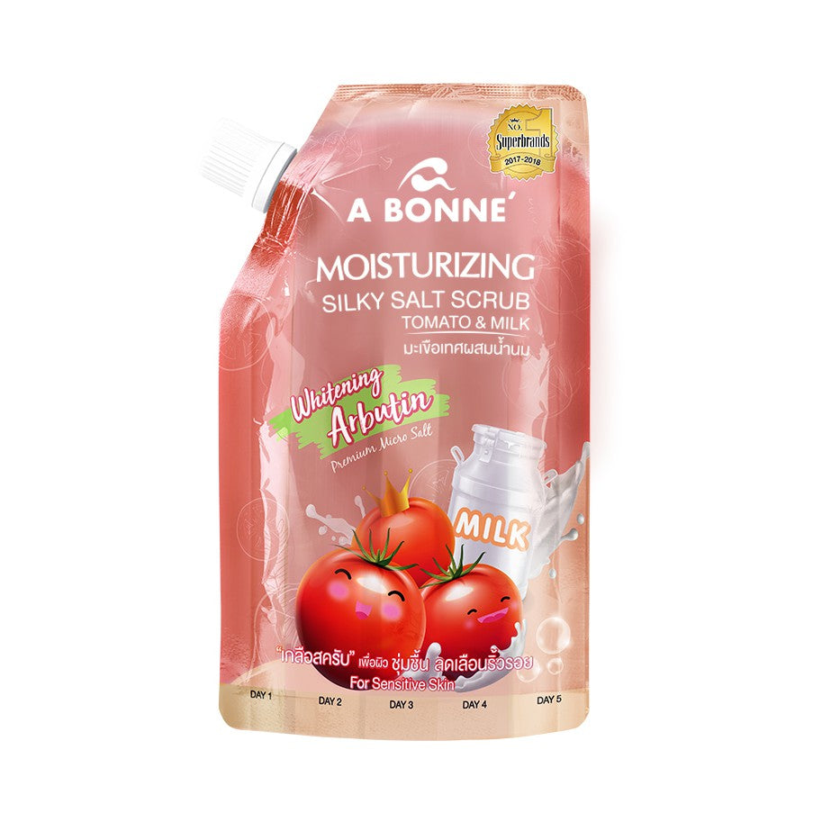 A Bonne Moisturizing Silky Salt Scrub Tomato & Milk, 350g