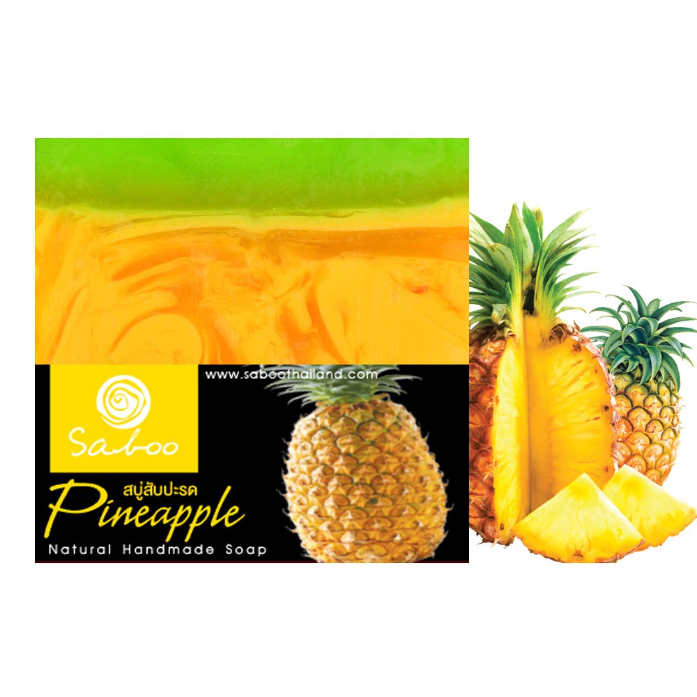 Saboo Natural Soap - Pineapple, 100g