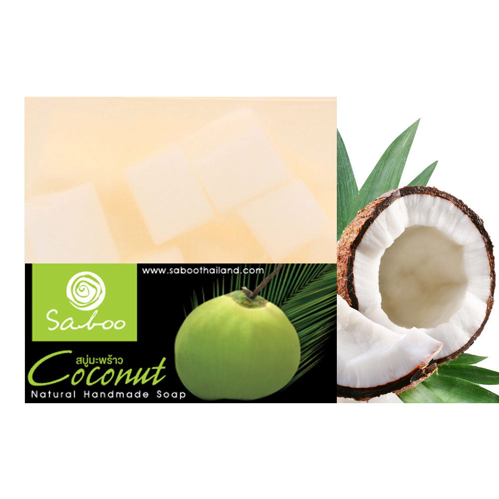 Saboo Natural Soap - Coconut, 100g